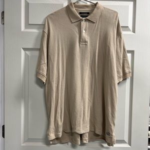 Britches Mens Beige Great Outdoors Polo Shirt The  Warthog - Size XL - VGUC